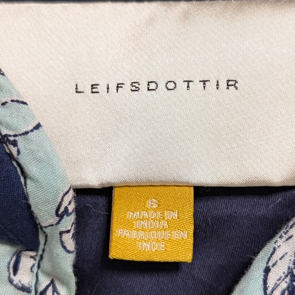 Leifsdottir Anthropologie Blue Quilted Blazer Size 6 - Picture 7 of 9